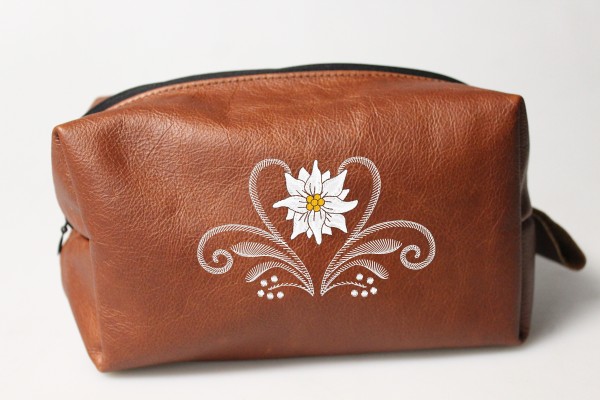 Leather Beauty Case Edelweiß